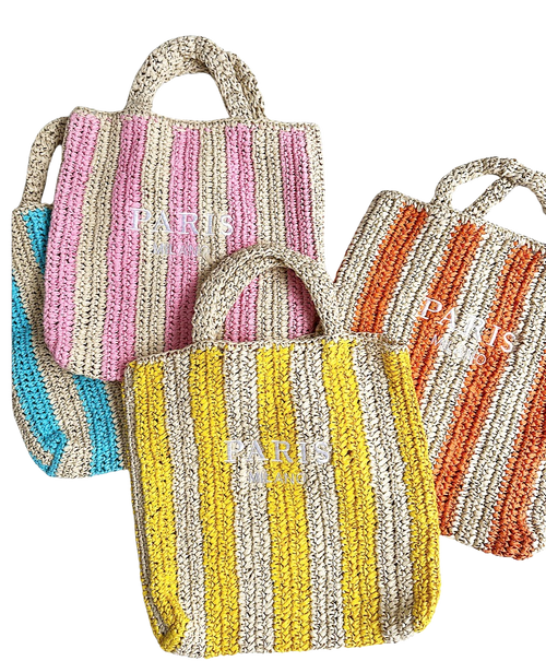 Paros Woven Beach Bag