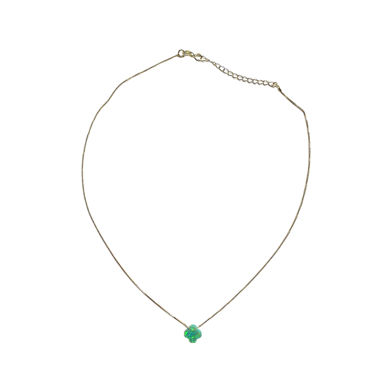 Emerald clover Necklace